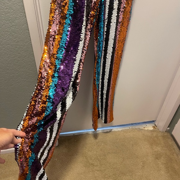 Vici Collection Sequin Jumpsuit - Picture 3 of 6